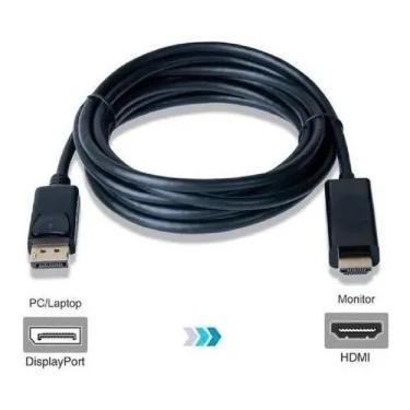 Imagem de Cabo Adaptador Displayport Para Hdmi 4k Dp Hdmi 1,8 Metros HDTV