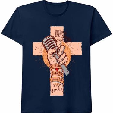 Imagem de Lançamento Camisetas Estampadas Cruz Mão Religião - Duchico