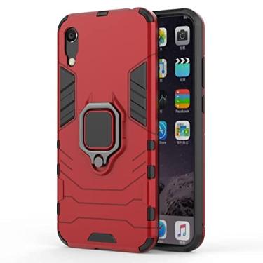 Imagem de YUNCHAO Caixa de telefone Case de proteção à prova de choque PC + TPU com suporte de anel magnético para Huawei Honor 8a / y6 Pro 2019 capa para celular