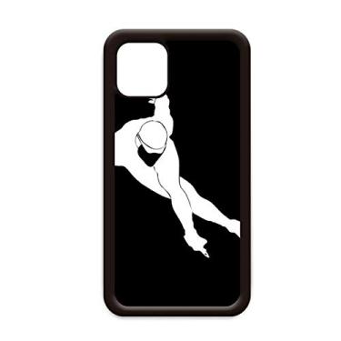 Imagem de Capa preta Skating Winter Sport Outline para iPhone 12 Pro Max para Apple Mini Mobile Case Shell