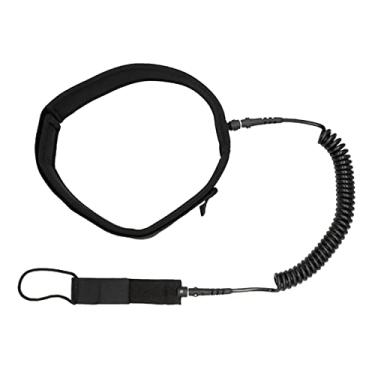 Imagem de Dynwave de prancha de surf Paddle Board de surf Leash ajustável Straight Surf Leash para Skimboard ao ar livre, Stand up Paddleboard, Longboard, 12 pés