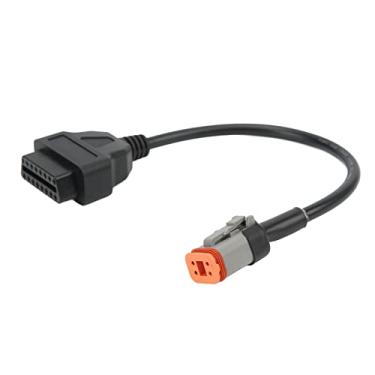 Imagem de Cabo de diagnóstico de motocicleta 4 pinos para 16 pinos OBD2 cabo de diagnóstico leitor de código conversor adaptador scanner 12-24 V