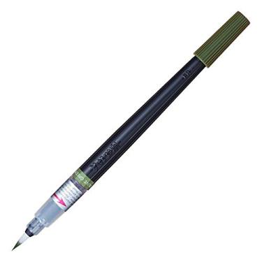 Imagem de Pentel Color Brush Caneta Pincel Aquarela, Verde (Oliva), 3.6 ml