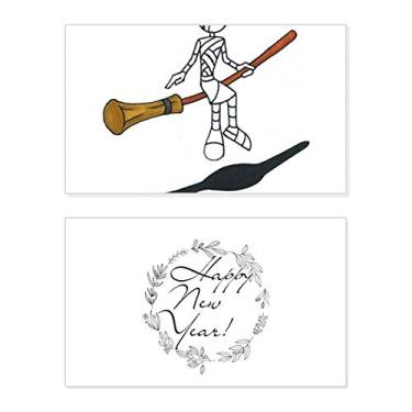 Imagem de Mamãe Egito Dia das Bruxas Mágico Horus Ano Novo Cartão de felicitações Mensagem Abençoada Presente