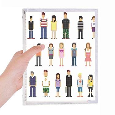 Imagem de Pares de personagens do jogo, cadernos, folhas soltas, diários recarregáveis, artigos de papelaria