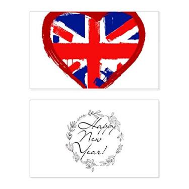 Imagem de Love Heart UK England Landmark Festival Ano Novo Cartão de felicitações Bless Message Present