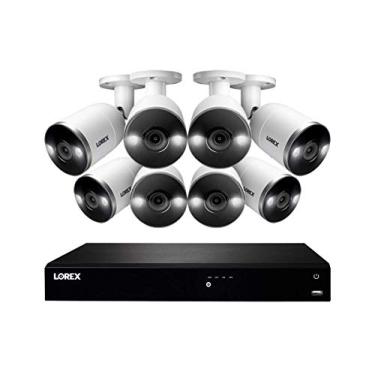 Imagem de Lorex 16 canais 4K Ultra HD Fusão NVR Sistema IP com 8 Smart Cameras Dissuasão
