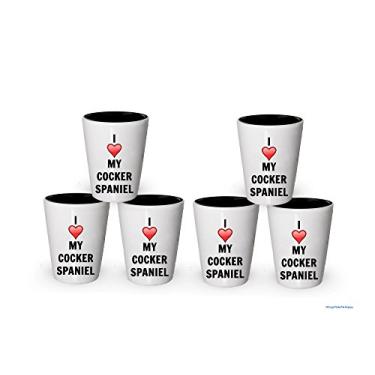 Imagem de Copo de shot I love my Cocker Spaniel – Presentes para amantes de Cocker Spaniel (6)