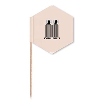 Imagem de Colcha dormindo marido esposa almofada de palito bandeiras de palito de cupcake palitos festa celebração