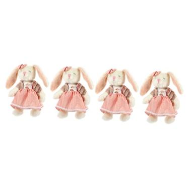 Imagem de 4pcs Rabbit Plush Toy Stuffed Bunnies Stuffed Sloth Plush Toy Dropshipping Work Pp Cotton