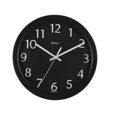 Imagem de Relógio de Parede Alumínio Preto Herweg 6719