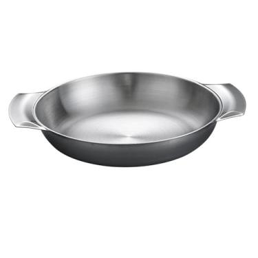 Imagem de Bothyi Panela de aço inoxidável, frigideira, panelas de cozinha para piquenique, acampamento, cozinha, casa, 18cm