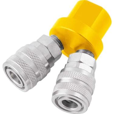 Imagem de Engate Rápido De 1/4", Rosca Fêmea 1/4" Npt, Duplo, Vonder.