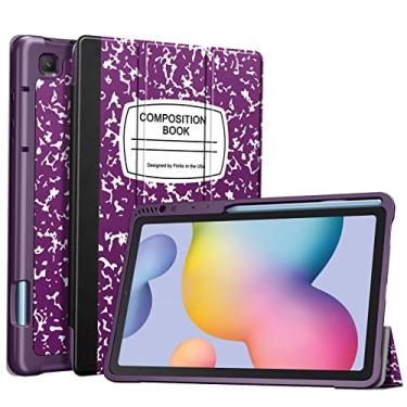 Imagem de Fintie Capa fina para Samsung Galaxy Tab S6 Lite 10,4 polegadas 2024/2022/2020 com suporte de caneta S integrado, capa traseira com suporte inteligente de TPU macio para despertar/hibernar