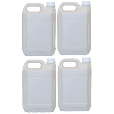 Imagem de Kit 04 Galão Embalagem frasco Plástico 5 Litros Vazio Produto Limpeza
