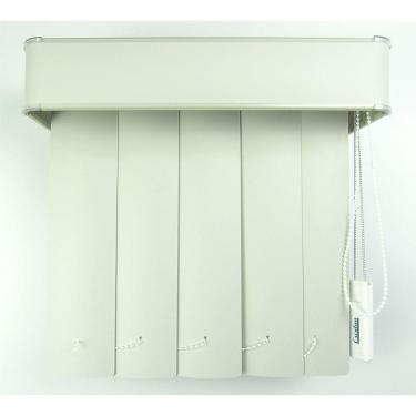 Imagem de Persiana Vertical Em Pvc Com Bando Crisdan Largura 1,80 X 1,30 Altura Cinza