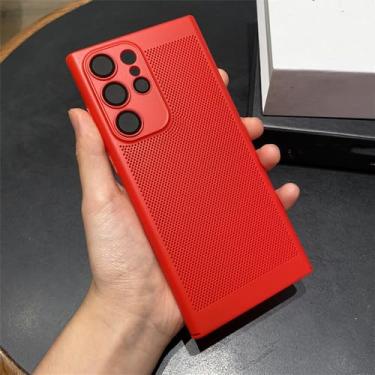 Imagem de Capa de dissipação de calor para Samsung Galaxy S23 Ultra S22 Plus S21 FE S20 Note 20 A73 A53 A33 A13 A52 A12 Capa respirável para PC, T7, para Samsung S22Ultra