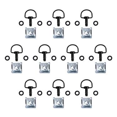 Imagem de MOTO4U Prendedores de corrida de liberação rápida para motocicleta, 17 mm, preto escuro (pacote com 10)