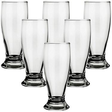 Imagem de Jogo 6 Copos Tulipa para Cerveja Chopp 300ml Vidro Nadir Munich