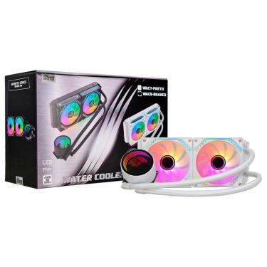 Imagem de Water Cooler Gamer K-Mex Wac8 Infinite Space White 240Mm Argb Wac8f12qftdab0x