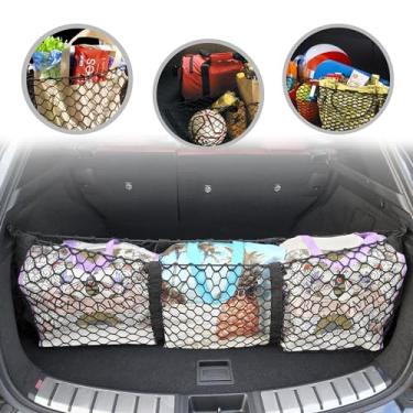 Imagem de Rede de carga estilo envelope para porta-malas Lexus NX 350 2022 - Organizador e armazenamento premium de porta-malas - Rede de bagagem para crossover - Melhor organizador de carro para Lexus NX 450