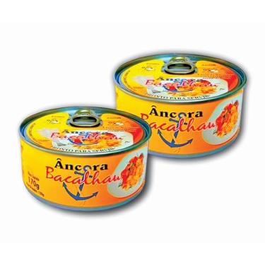 Imagem de 2 Latas de Bacalhau 170g Âncora - Dessalgado Pronto Para Servir!