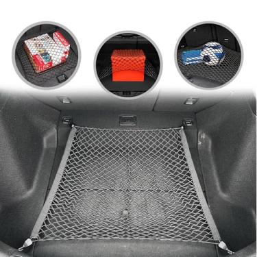 Imagem de Rede de carga de malha elástica para tronco automotivo estilo piso para Honda Civic LX Sport EX-L Sport Touring 2022 - Organizador e armazenamento premium de porta-malas - Rede de bagagem para Hatchback - Organizador de carro para Honda Civic