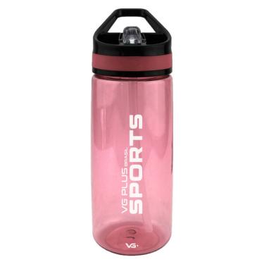 Imagem de Garrafa Squeeze Aerobic Pl stico Com Bico 650ml Vermelha Acad