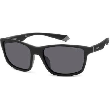 Imagem de Óculos de Sol Polaroid 2153 S O6W 58M9 Preto Masculino - Preto - Masculino - Único-Masc...