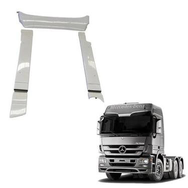 Imagem de Aerofólio Mb Actros Megaspace Fixo Com Recorte Filtro - Rodoplast