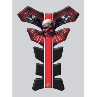 Imagem de Protetor De Tanque Para Motos Tankpad Caveira Skull R 192 - Resitank