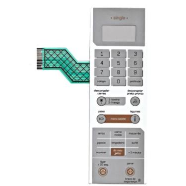 Imagem de Membrana teclado Para Microondas Brastemp Bms 25 Ab Single - TND