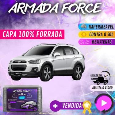 Imagem de Capa Cobrir Carro CAPTIVA 100% Forrada Armada Force 100% Impermeável F