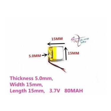 Imagem de Bateria Fone De Ouvido Sem Fio Fone De Ouvido Bluetooth 501515 80mah 2