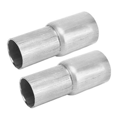 Imagem de 1 par de Adaptador de Tubo Redutor de Escape de Aço Inoxidável para Carros, Durável e Elegante, Substituição Direta para a Maioria Dos Modelos