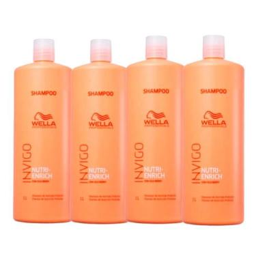 Imagem de Kit 4 Shampoo Invigo Nutri-Enrich 1L - Wella Professional - Wella Prof