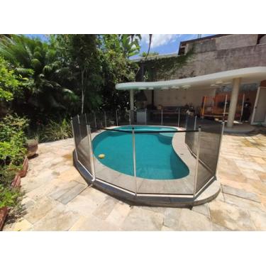 Imagem de Cerca Removível Para Piscina - tubo alumínio natural - módulo 3 metros