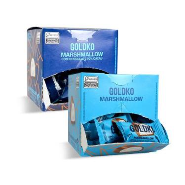 Imagem de Caixa de bombom marshmallow ao leite + Caixa de bombom marshmallow 70%