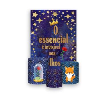 Imagem de Painel De Festa Vertical 1,50 x 2,20 + Trio De Capas Cilindro - Pequen