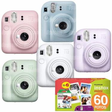Imagem de Câmera Fujifilm Instax Mini 12 Lilás Revela Foto + 60 Fotos, Lilas