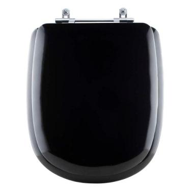 Imagem de Assento Sanitario Almofadado Sabatini Preto Para Vaso Icasa - Pontto L