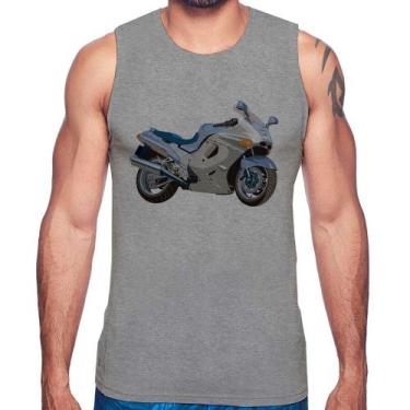 Imagem de Regata Motorcycle - Foca na Moda, Cinza, P