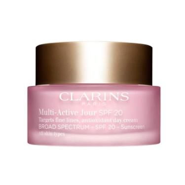 Imagem de Clarins Multi-Active Day Cream, Broad Spectrum SPF 20 Sunscreen | Multi-Tasking Anti-Aging Moisturizer | UVA/UVB Protection | Visibly Minimizes Fines Lines | Boosts Radiance | Smoothes and Tones