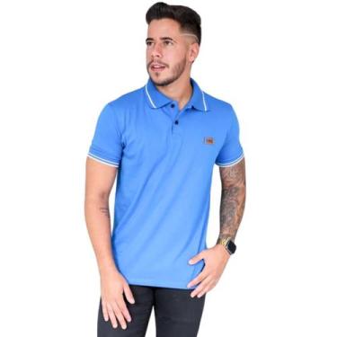 Imagem de Camiseta Masculina Polo Fio 30.1 Cardada 100%Algodão - RS, Variadas, G
