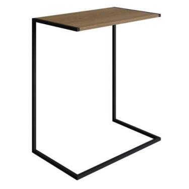Imagem de Mesa Lateral Apoio Sofá p/ Notebook Artesano 58 cm (Larg) MDP Hanover 