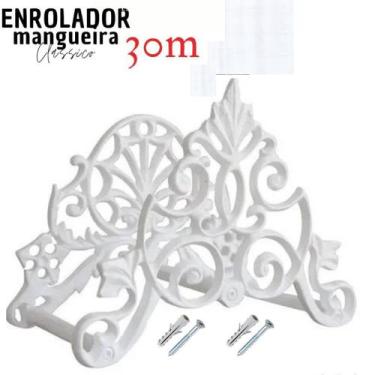 Imagem de suporte para mangueira jardim Clássico Branco - Funditex