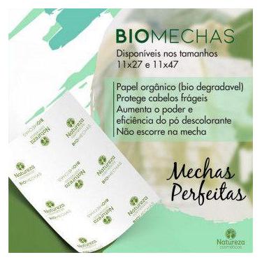 Imagem de Papel Pra Mechas Natureza Cosméticos Tam 11x28cm - Natureza Cosmeticos