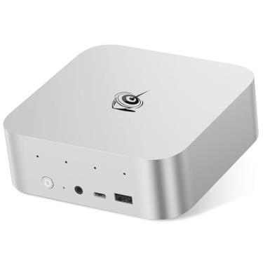 Imagem de Beelink Mini PC SER9 AI, AMD Ryzen AI 9 HX370 (80TOPS,12C/24T,5.1GHz), 32G LPDDR5X 1TB PCIe4.0, Radeon 890M Gaming PC, USB4/DP/HDMI/2.5G LAN, microfone embutido/alto-falantes duplos Mini computador