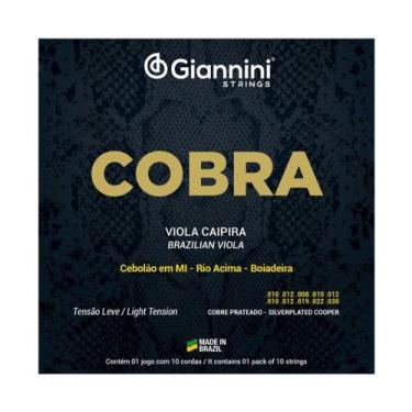 Imagem de Jogo Corda Viola Cobre Prateado Tensão Leve -Cobra Giannini - Giannini