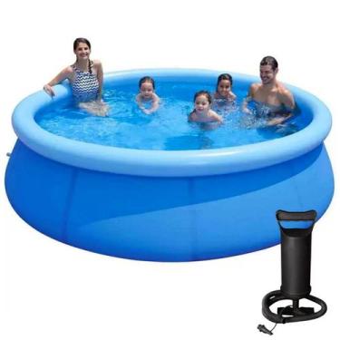 Imagem de Piscina Gigante 4000L Inflável Resistente Redonda E Bomba Ar - Kala, A